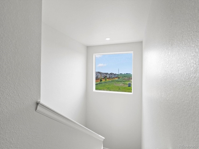 1023 Odessa Lake Rd, Severance, CO 80550 - stairs with a textured wall