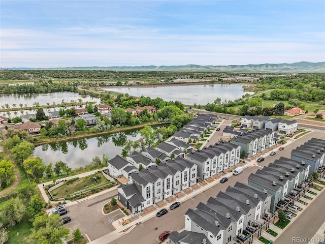 3458 W 63rd Ave, Denver, CO 80221 - aerial view of residential area with a water and mountain view