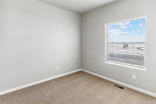 view of carpeted empty room