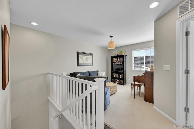 interior space with carpet floors