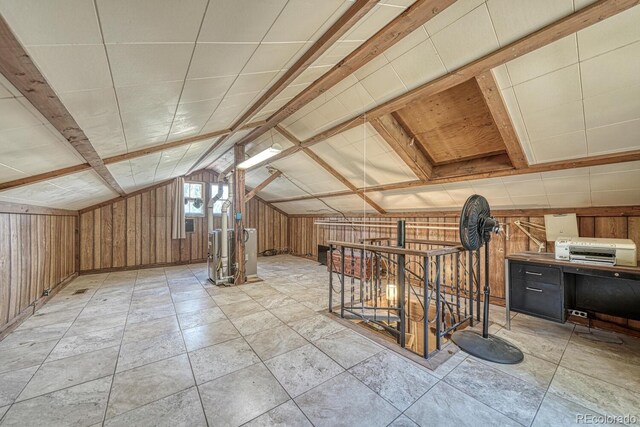 6130 County Road 328, Westcliffe, CO 81252 - additional living space featuring wood walls and vaulted ceiling