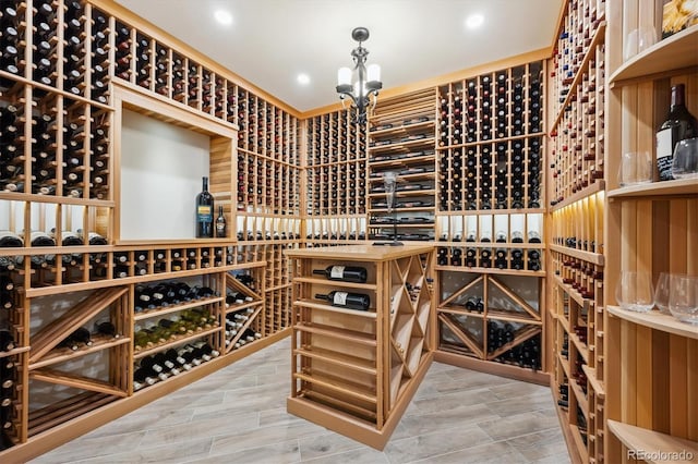 6194 Falcon Ridge Way, Morrison, CO 80465 - wine area featuring recessed lighting and wood finished floors