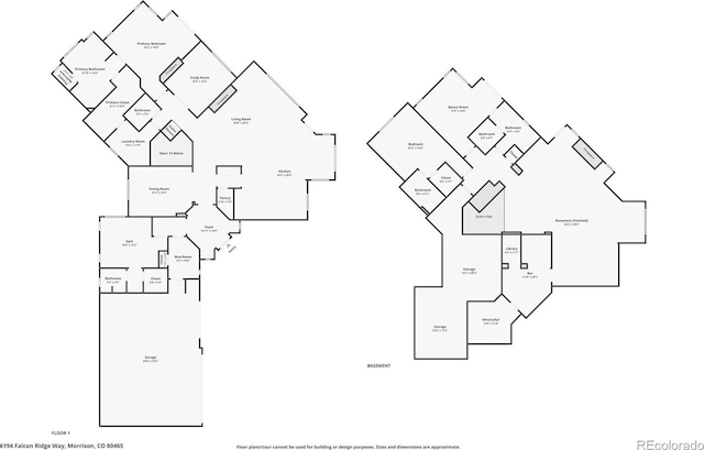 6194 Falcon Ridge Way, Morrison, CO 80465 - floor plan / room layout