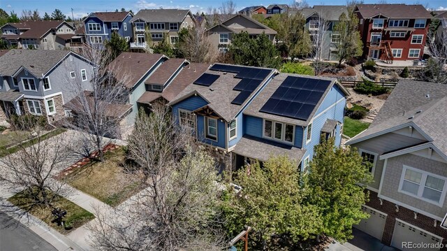 birds eye view of property featuring a residential view