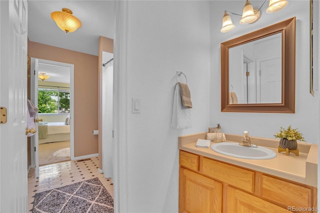 10356 Lions Heart, Lone Tree, CO 80124 - ensuite bathroom with vanity and a shower with curtain