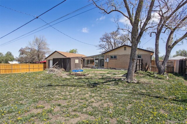 10505 Clarkson St, Northglenn, CO 80233 - view of yard with a sunroom