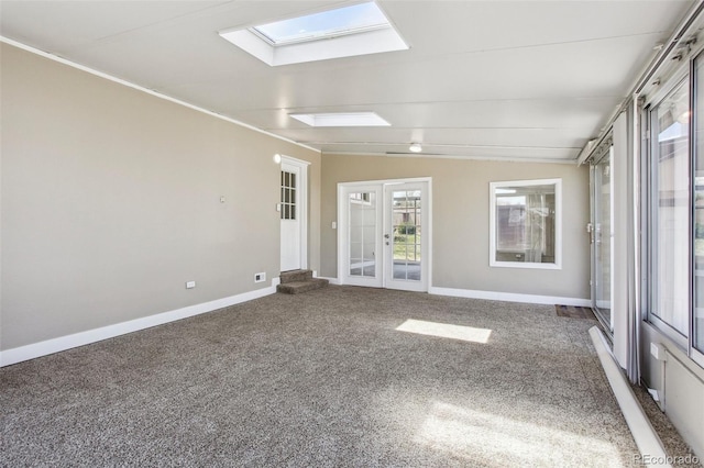 10505 Clarkson St, Northglenn, CO 80233 - unfurnished sunroom with a skylight and french doors