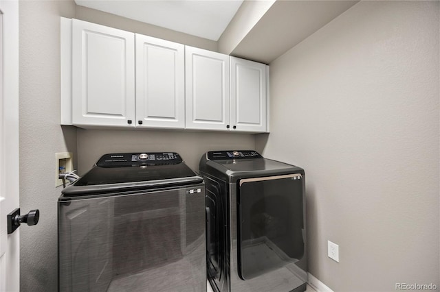 10553 Stonemeadow Dr, Parker, CO 80134 - laundry room with independent washer and dryer and cabinet space