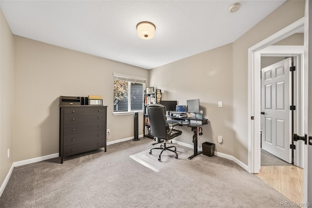10553 Stonemeadow Dr, Parker, CO 80134 - office area featuring carpet and baseboards