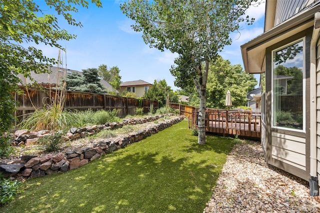 10553 Stonemeadow Dr, Parker, CO 80134 - fenced backyard with a deck