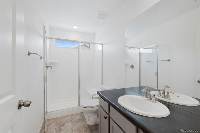 12826 Lake Port St, Longmont, CO 80504 - full bathroom featuring a stall shower and vanity