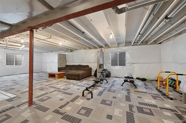 12826 Lake Port St, Longmont, CO 80504 - unfinished basement with carpet