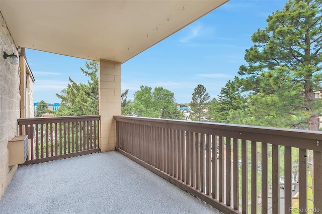 view of balcony