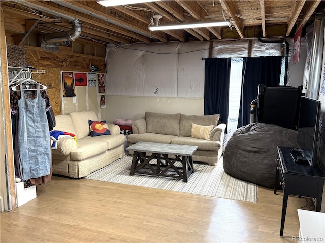 3771 S Kirk Way, Aurora, CO 80013 - living room featuring wood finished floors