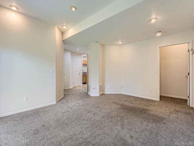 6827 S Webster St Unit E, Littleton, CO 80128 - empty room featuring carpet floors and recessed lighting