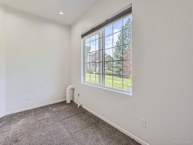 6827 S Webster St Unit E, Littleton, CO 80128 - unfurnished room featuring carpet flooring and recessed lighting