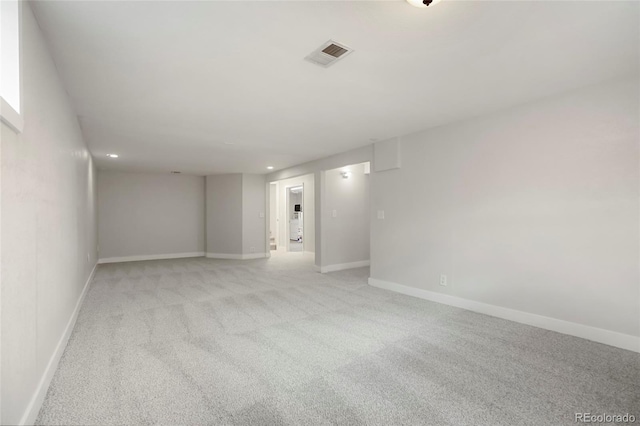 6698 S Wellington Ct, Centennial, CO 80121 - unfurnished room with light carpet, recessed lighting, and baseboards