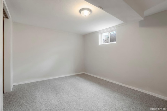 6698 S Wellington Ct, Centennial, CO 80121 - below grade area with carpet and baseboards