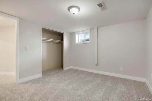 6698 S Wellington Ct, Centennial, CO 80121 - unfurnished bedroom featuring light colored carpet, a closet, and baseboards