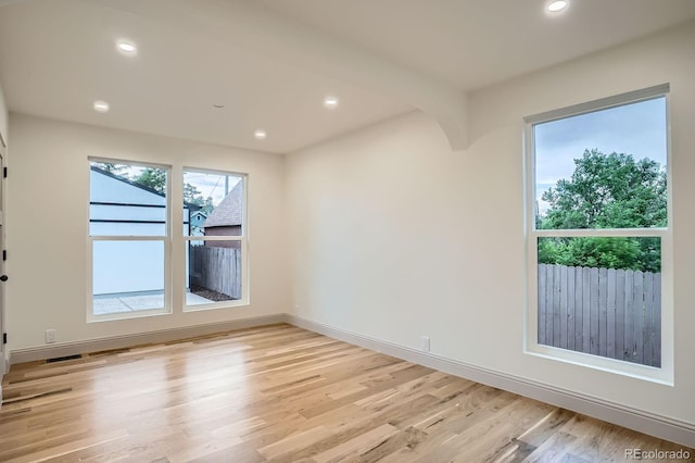 3975 Yates St, Denver, CO 80212 - spare room featuring light wood-style flooring and recessed lighting