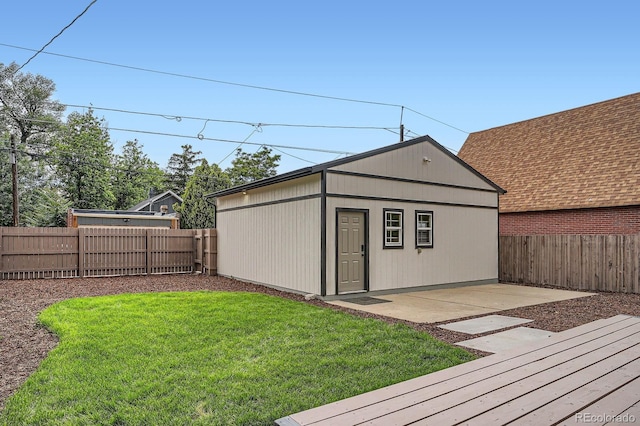 3975 Yates St, Denver, CO 80212 - fenced backyard featuring a patio