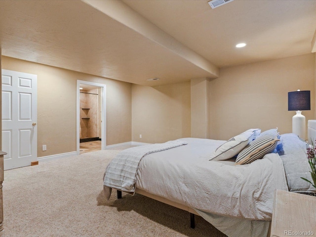 10216 Kleinbrook Way, Highlands Ranch, CO 80126 - carpeted bedroom featuring recessed lighting and ensuite bath