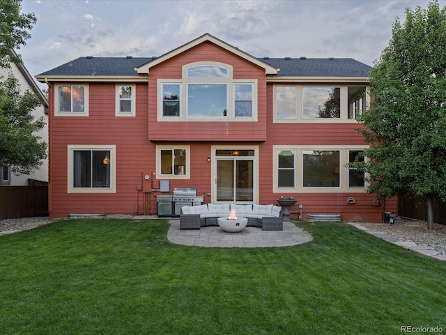10216 Kleinbrook Way, Highlands Ranch, CO 80126 - back of house featuring an outdoor living space, a patio, and an outdoor kitchen