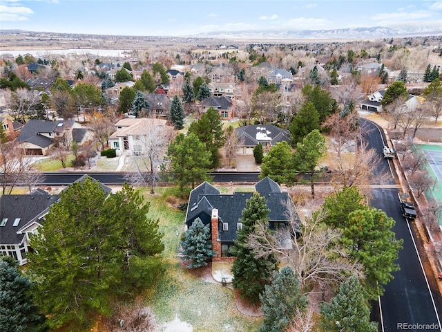 birds eye view of property featuring a residential view