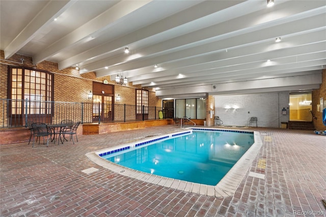 view of pool with a patio area