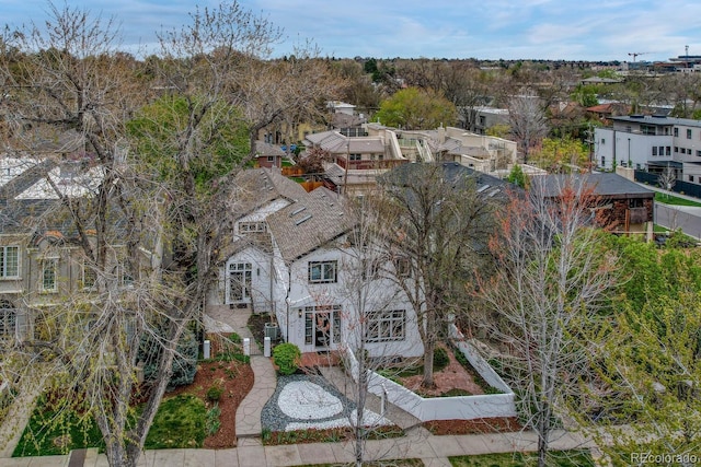 aerial perspective of suburban area