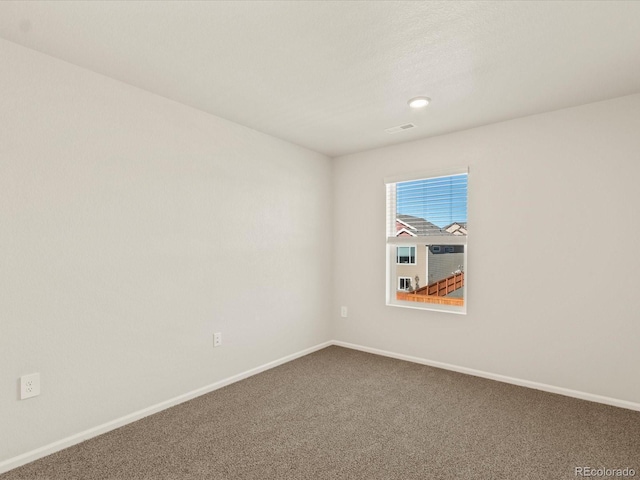 view of carpeted empty room