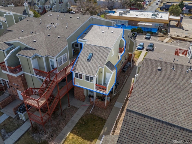 drone / aerial view featuring a residential view