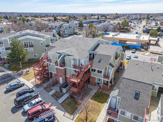 bird's eye view featuring a residential view