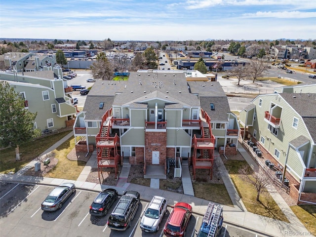 drone / aerial view featuring a residential view