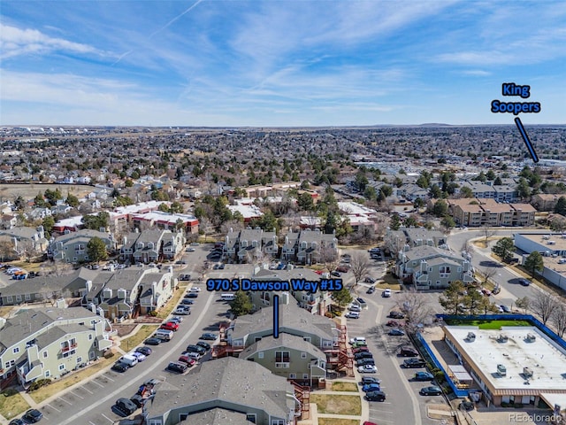 bird's eye view featuring a residential view