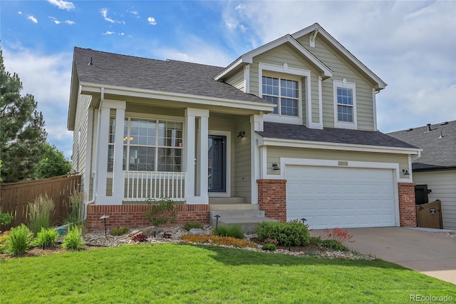 10115 Foxridge Ct, Highlands Ranch, CO 80126 - view of front of property featuring a garage, driveway, and brick siding