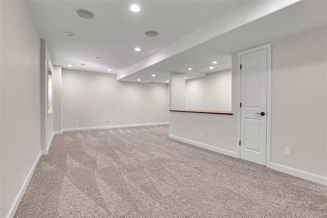 10115 Foxridge Ct, Highlands Ranch, CO 80126 - finished below grade area featuring carpet flooring and recessed lighting