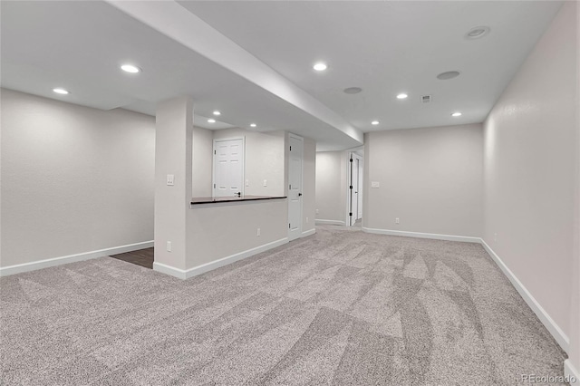 10115 Foxridge Ct, Highlands Ranch, CO 80126 - finished basement featuring carpet flooring and recessed lighting