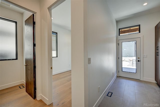 414 E Arkansas St, Buena Vista, CO 81211 - foyer with recessed lighting and light wood-style flooring
