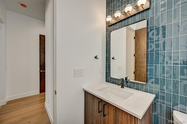 414 E Arkansas St, Buena Vista, CO 81211 - bathroom featuring vanity and wood finished floors