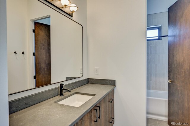 414 E Arkansas St, Buena Vista, CO 81211 - bathroom featuring vanity and tile patterned flooring