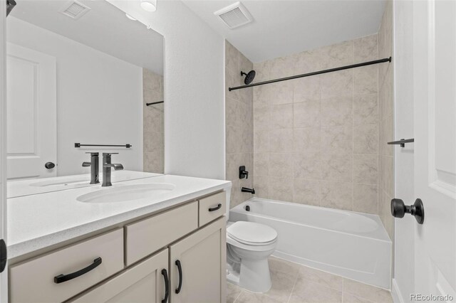 11341 W Alder Dr, Littleton, CO 80127 - bathroom featuring vanity, shower / tub combination, and tile patterned floors