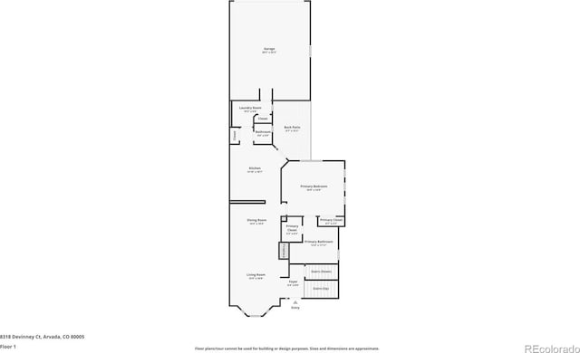 8318 Devinney Ct, Arvada, CO 80005 - view of floor plan / room layout