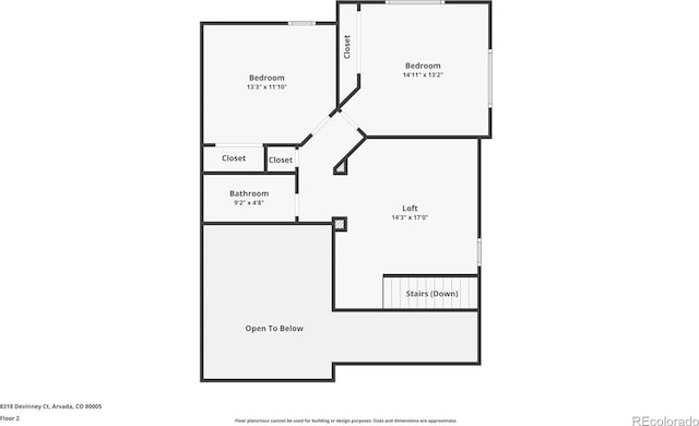 8318 Devinney Ct, Arvada, CO 80005 - view of room layout