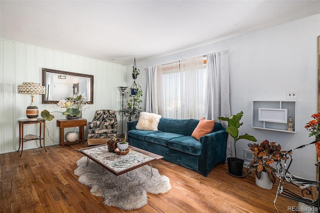 7887 Quivas Way, Denver, CO 80221 - living room with wood finished floors