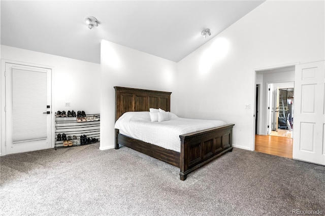 3253 S King Way, Denver, CO 80236 - bedroom with carpet floors and vaulted ceiling