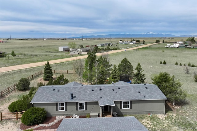16580 Sagecreek Rd, Peyton, CO 80831 - aerial view of sparsely populated area with mountains and a pastoral area