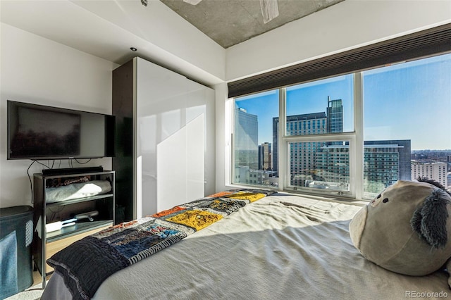 bedroom featuring multiple windows