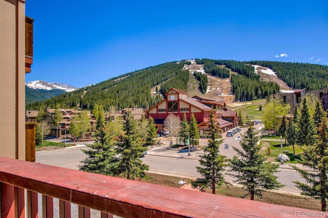 105 Wheeler Cir Unit 334, Frisco, CO 80443 - mountain view featuring a heavily wooded area