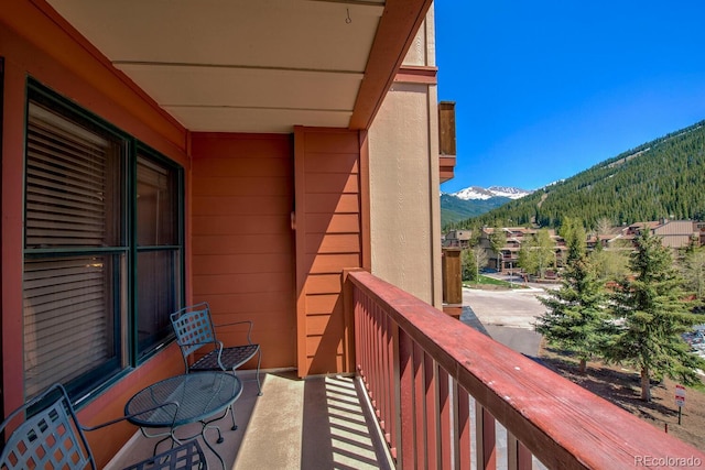105 Wheeler Cir Unit 334, Frisco, CO 80443 - balcony featuring a mountain view
